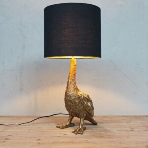 Lámpara De Mesa Decorativa Golden Goose